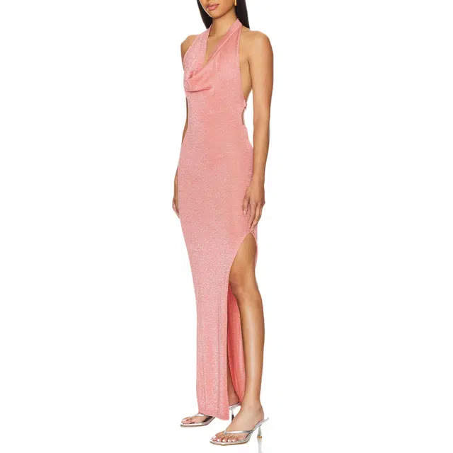 SUPERDOWN Eva Drape Front Gown