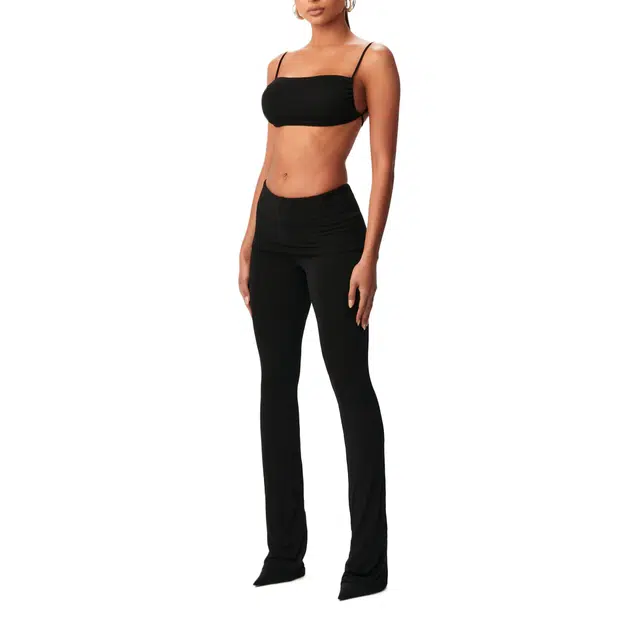 NAKED WARDROBE Modal Foldover Bootcut Pant