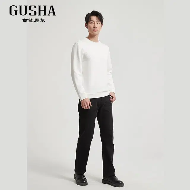 古鲨 时尚百搭潮流简约舒适长袖卫衣 男款