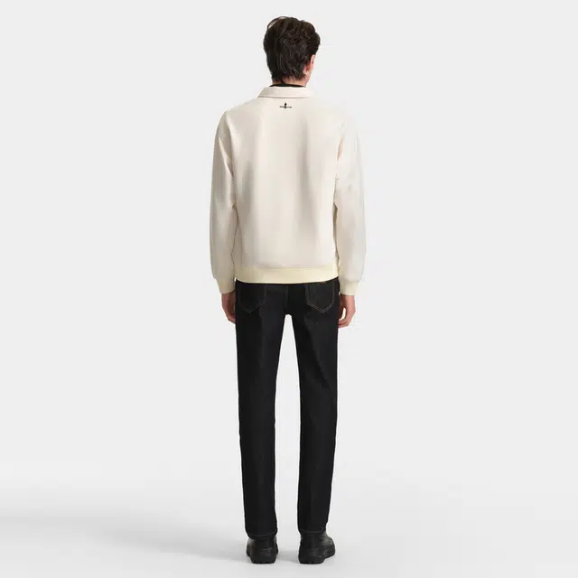 比音勒芬 防褪色休闲复古撞色亲肤长裤牛仔裤 男款