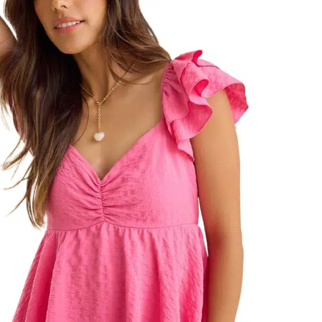 ALTAR'D STATE Rachel Flutter Sleeve Romper