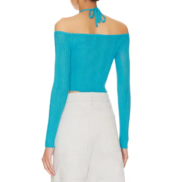SUPERDOWN Reina Cut Out Knit Top
