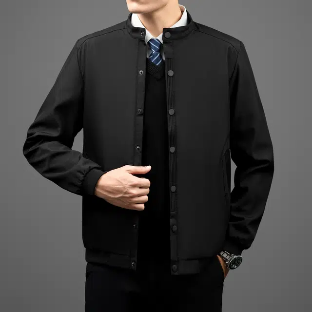 金盾 潮流棒球领百搭简约时尚宽松夹克外套 男款