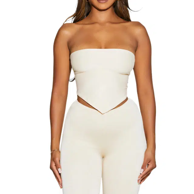 NAKED WARDROBE Handkerchief Crop Top NW