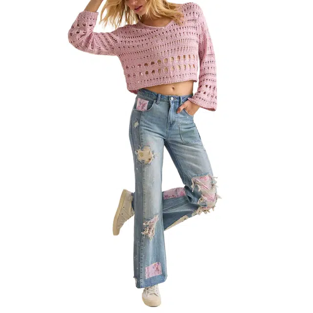 ALTAR'D STATE Eloise Patchwork Jeans