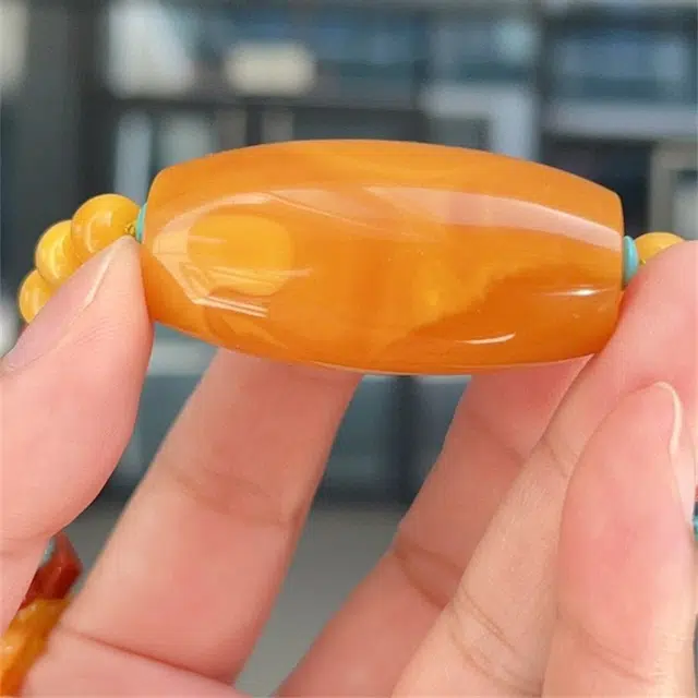 灵运宝 转运招财锁骨链 蜜蜡 项链 男女同款情侣款