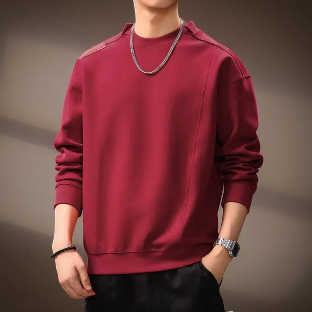 贵色 时尚重磅长袖圆领舒适日常卫衣 男女同款