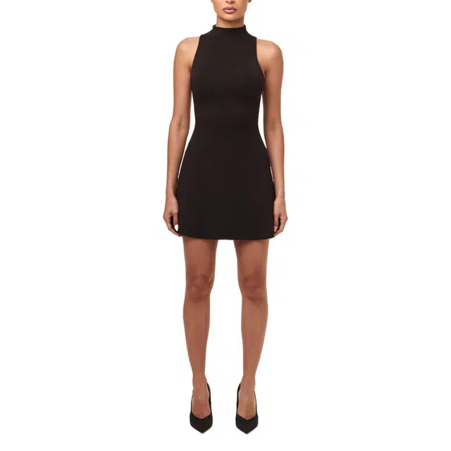 NAKED WARDROBE Smooth Racerback A-Line Mini Dress