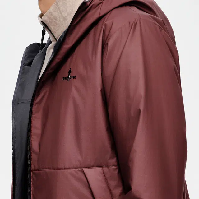 比音勒芬 超细旦功能休闲双面穿连帽棉服 男女同款