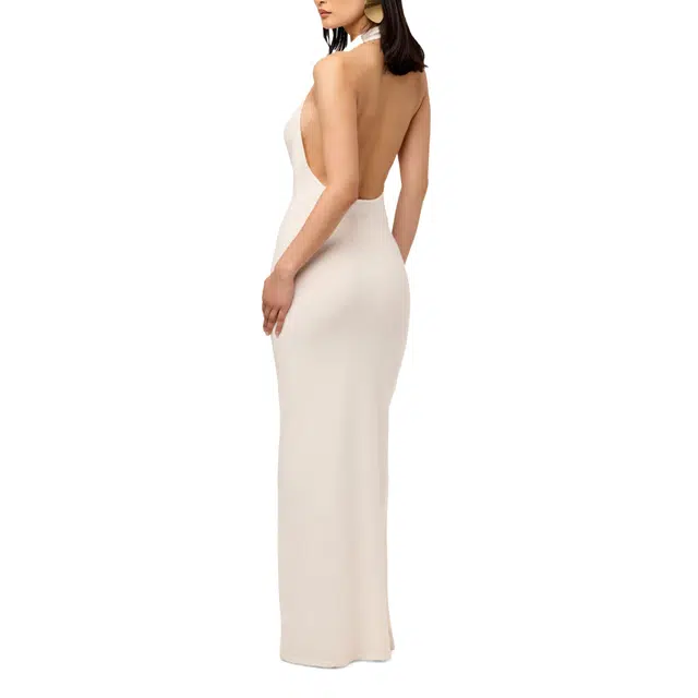 NAKED WARDROBE Halter Maxi Dress Knit