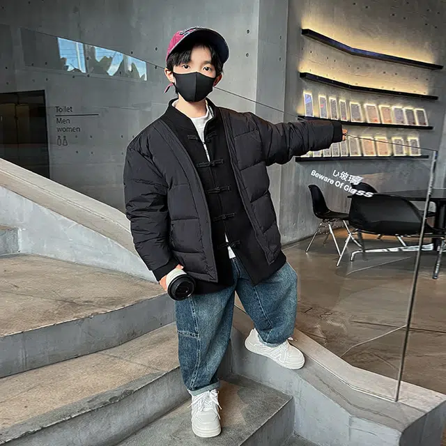 雅鹿羽绒服 冬季羽绒服系列 时尚洋气纯色防水防风保暖长袖 青少年