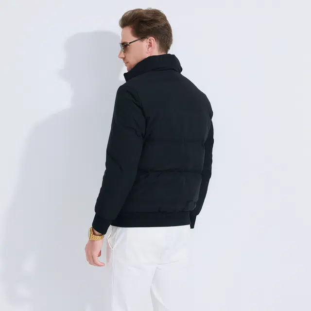 雷迪波尔 大朵鸭绒高频浮雕休闲 羽绒服 男款