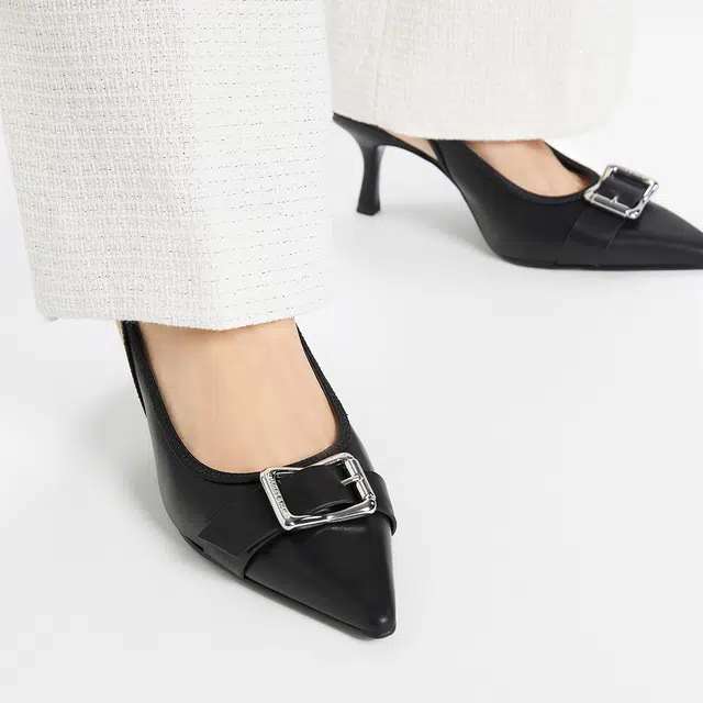 CHARLESKEITH ck PU 7.7cm BlackChalkSilver