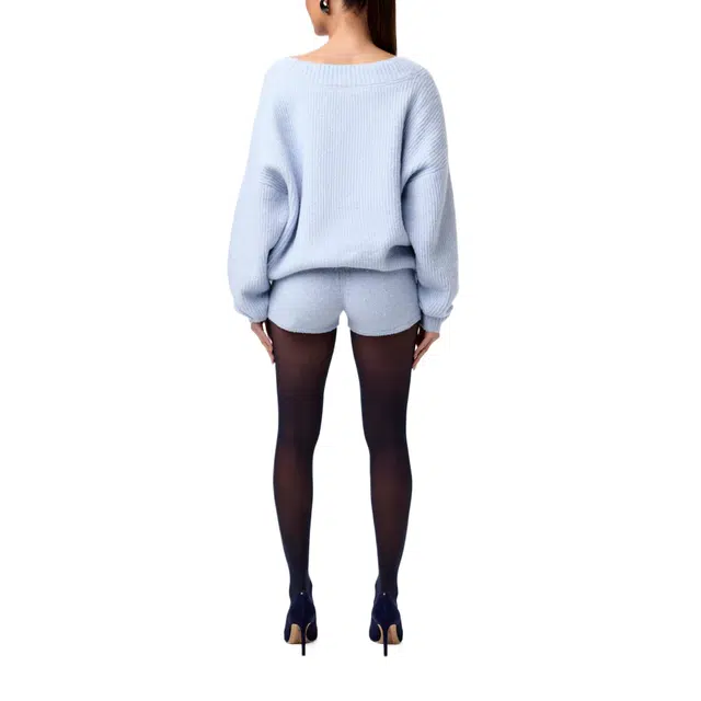 NAKED WARDROBE Knit High-Waist Shorts