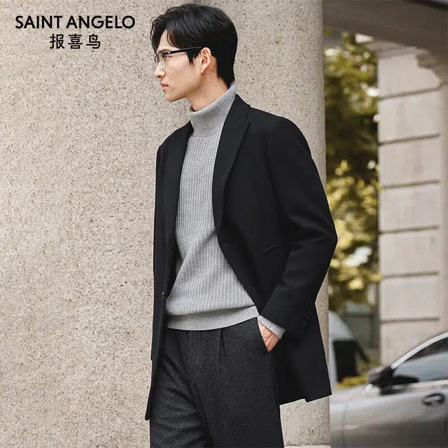 SAINT ANGELO Chis Chesterfield Wool Coat