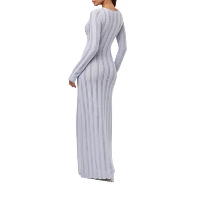 NAKED WARDROBE V-Neck Maxi Dress Knits