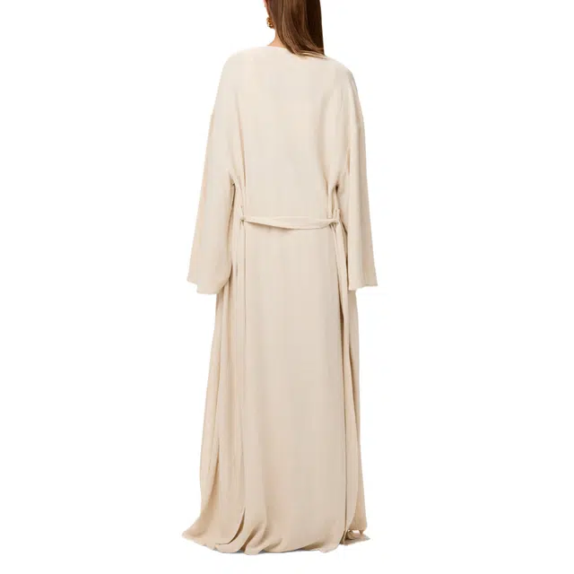 NAKED WARDROBE Oversized Belted Duster Linen
