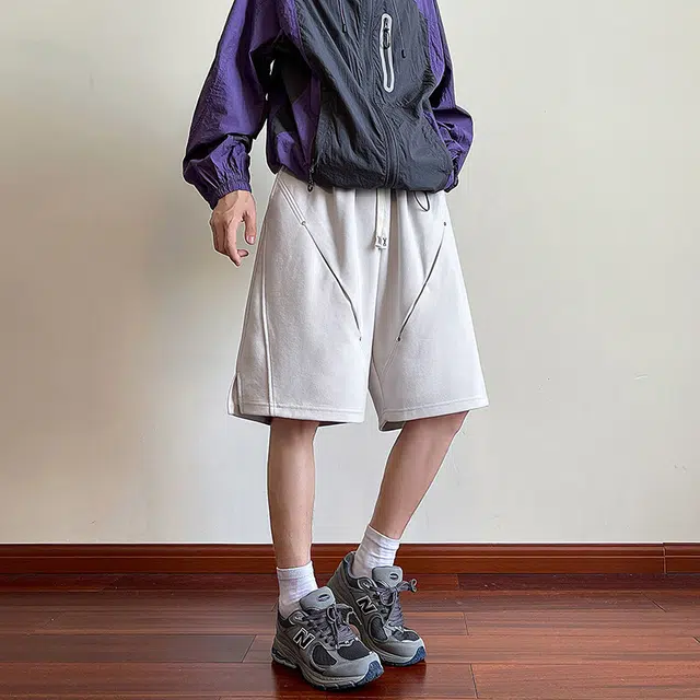 金盾 夏日运动宽松卫裤舒适百搭个性薄款休闲短裤 男款