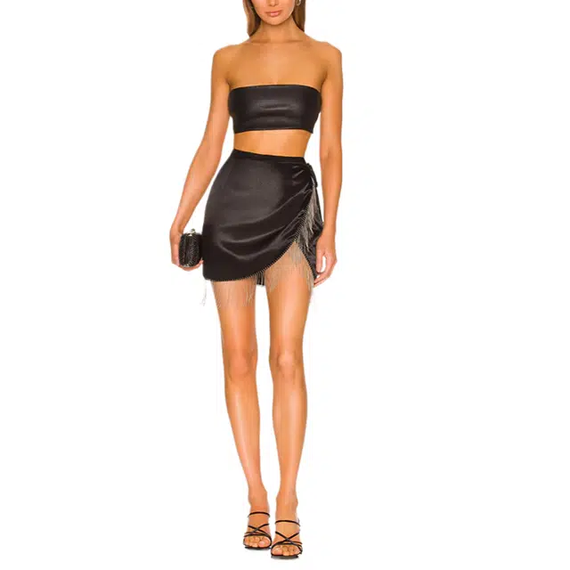 SUPERDOWN Penelope Fringe Skirt