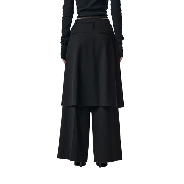 TREEMINGBIRD Overlap Set-up Pants