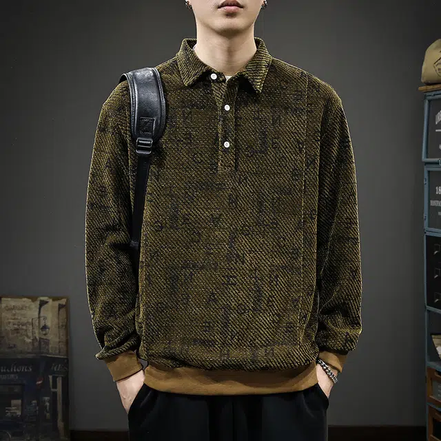 前进牛 肌理感美式经典复古潮牌森系风潮流痞帅休闲户外百搭印花长袖卫衣 男款