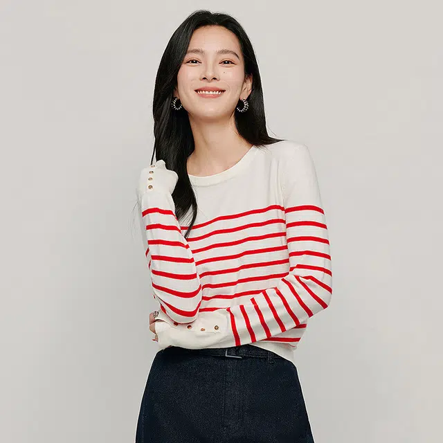 茵曼 套头修身百搭质感简约针织衫 女款