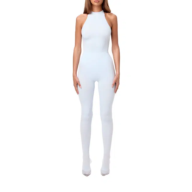 NAKED WARDROBE Racerback Bodysuit Naked