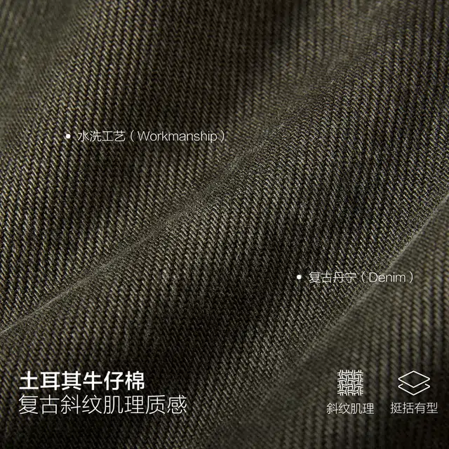 太平鸟 高腰宽松阔腿裤复古简约水洗直筒牛仔裤 女款