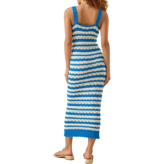 ALTAR'D STATE Jaylin Crochet Striped Maxi Dress