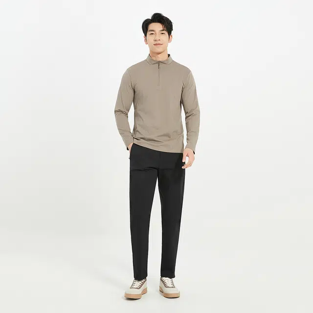 利郎 功能商旅纯色半高领商务通勤秋季卫衣 男款