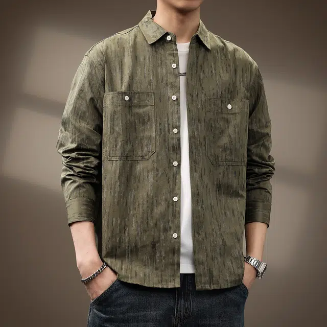 贵色 经典高级感出行游玩衬衣日系小众设计感潮牌休闲长袖衬衫 男女同款