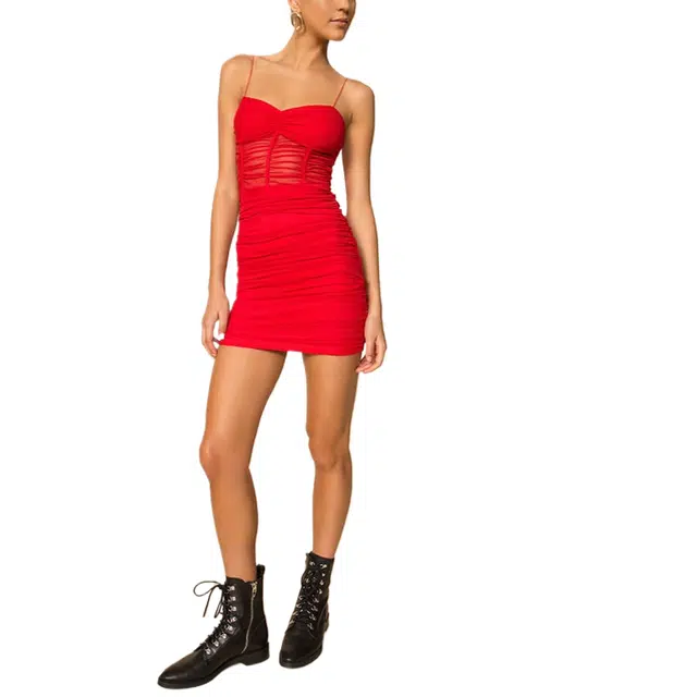 SUPERDOWN Kambella Ruched Mini Dress