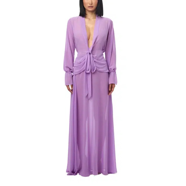 NAKED WARDROBE Maxi Skirt Chiffon