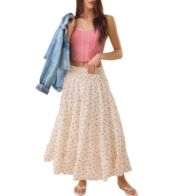 ALTAR'D STATE Floral Midi Skirt