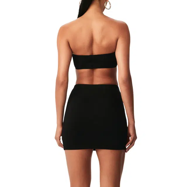 NAKED WARDROBE NW Bandeau Crop Top