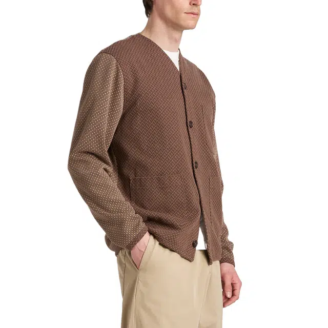 Universal Works Cardigan in Brown
