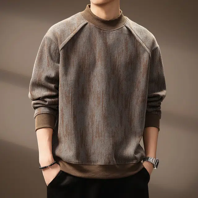 贵色 潮牌复古拼接重磅长袖日系潮流亲肤柔软百搭卫衣 男女同款