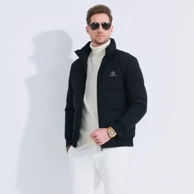 雷迪波尔 大朵鸭绒高频浮雕休闲 羽绒服 男款