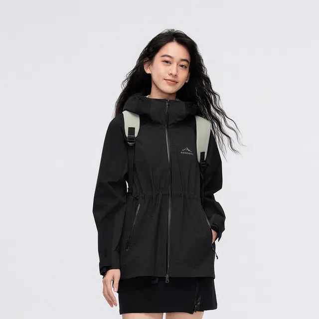 波司登  冲锋衣系列 新款春秋三防面料防风防水透气户外登山徒步骑行连帽收腰外套单壳 冲锋衣 女款