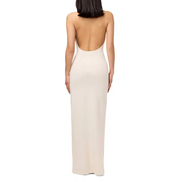 NAKED WARDROBE Halter Maxi Dress Knit