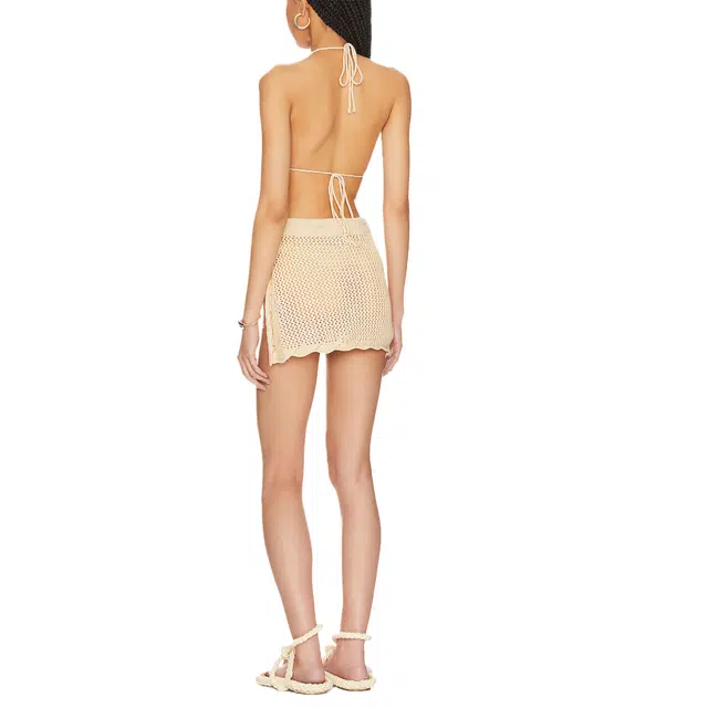 SUPERDOWN Monae crochet skirt set