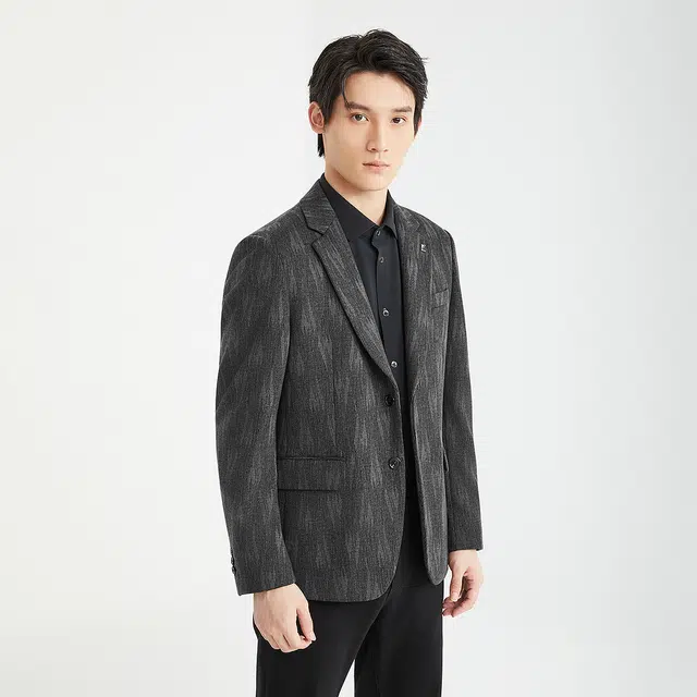 利郎 时尚都市保暖绵羊毛秋季大衣 男款