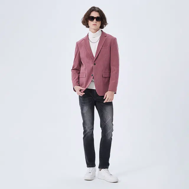 David Naman Blazer Pink