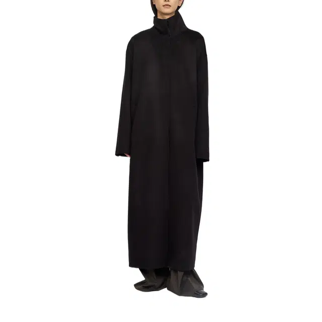 RUOHAN JET BLACK PENRHYN COAT AW25