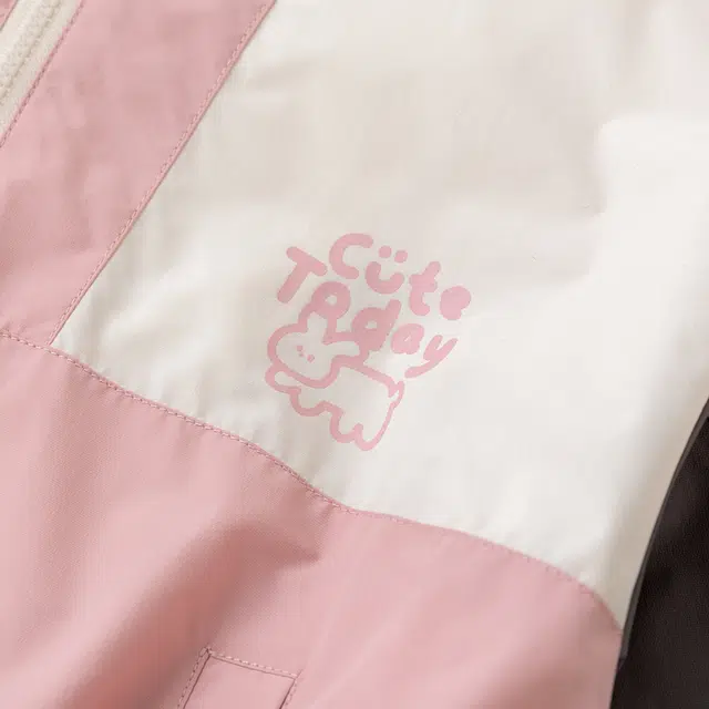 嘟嘟家夹克外套 拼色连帽拉链舒适休闲长袖 中小童