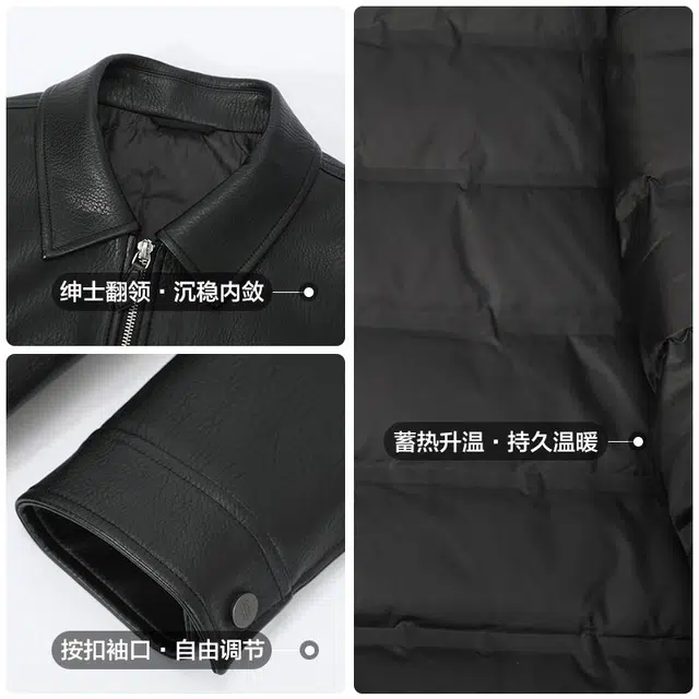 古鲨 时尚氛围保暖翻领羽绒服 男款