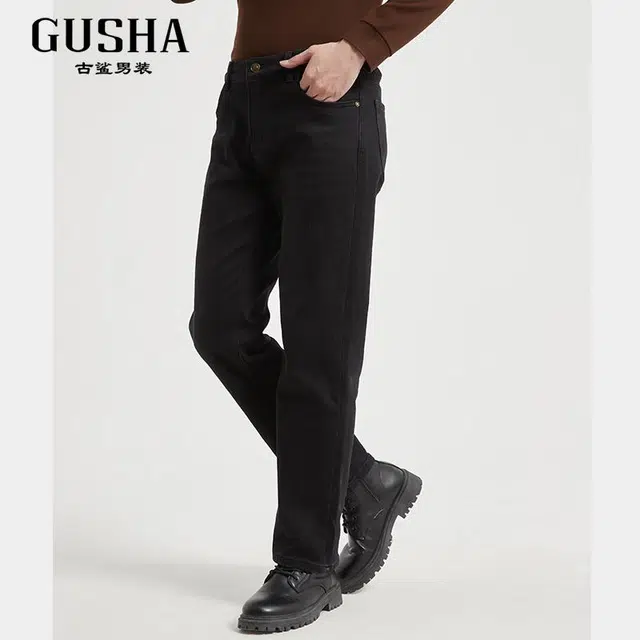 古鲨 高端潮流休闲裤长裤牛仔裤 男款