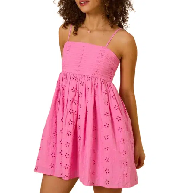 ALTAR'D STATE Janna Eyelet Mini Dress