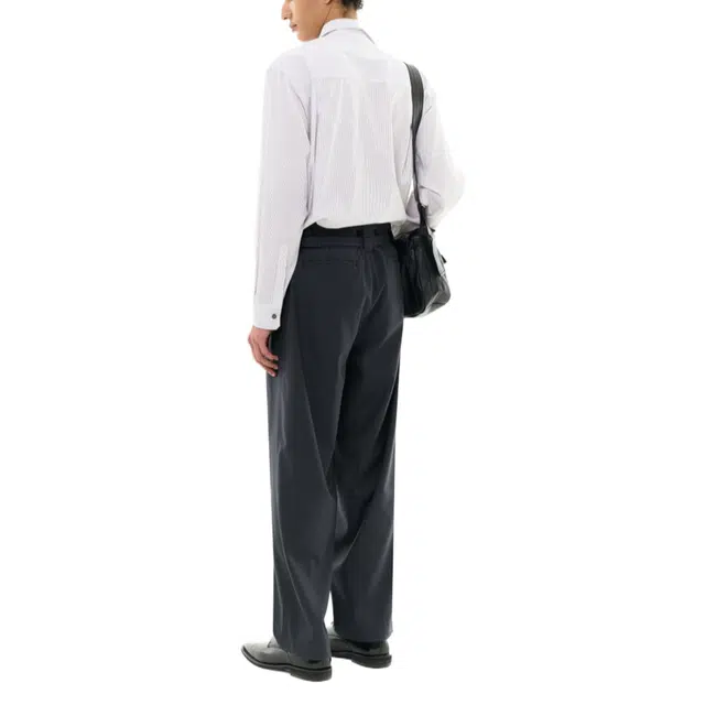 BESLOW WO TUCK TAPERED PANTS