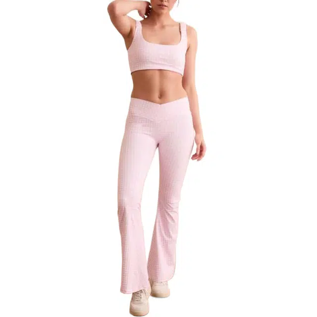 ALTAR'D STATE Gingham Flare Legging Step Up